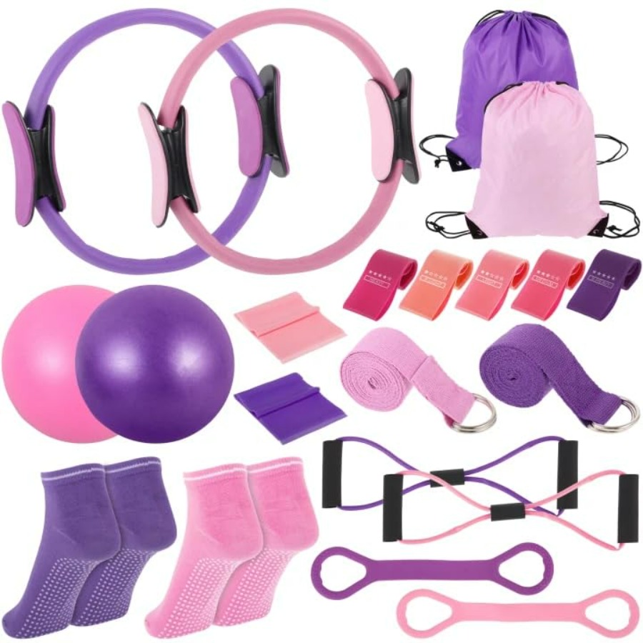Pilates Ring Circle - 21 Pcs Pilates Ring Circle Set