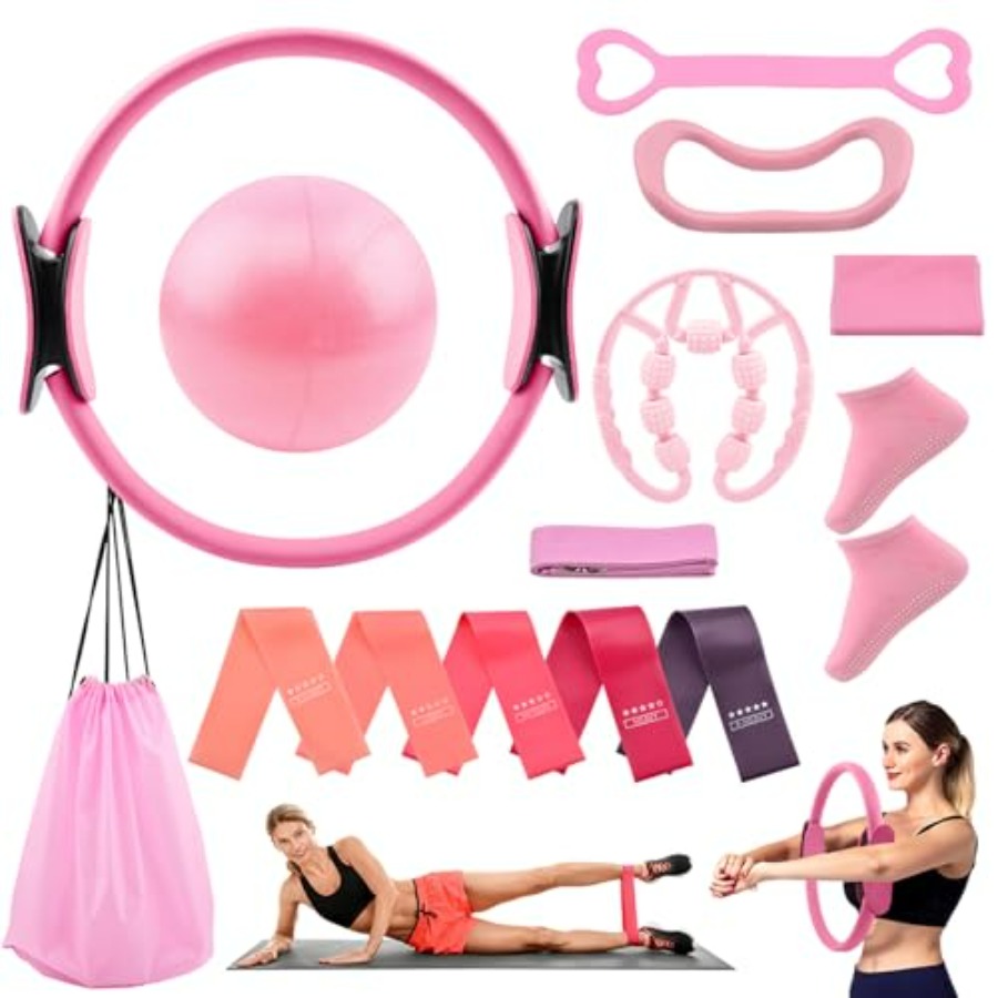 Pilates Ring Circle - Pilates Essentials Kit for Women, 14