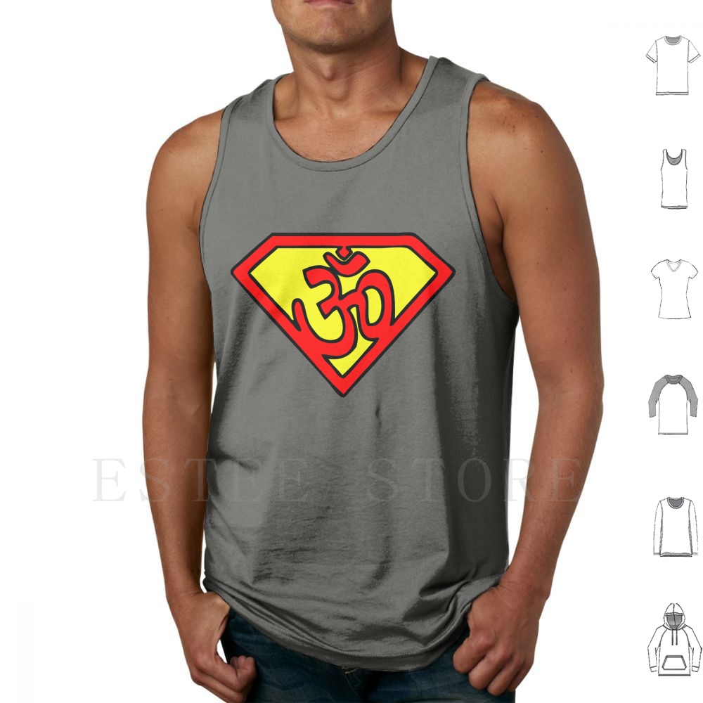 Super Om Symbol Tank Tops Vest - Zen Yoga Fitness ulasan dan harga