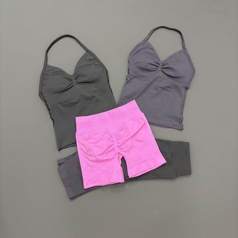 2 Piece Gym Set Women Seamless - Yoga Y Fitness ulasan dan harga