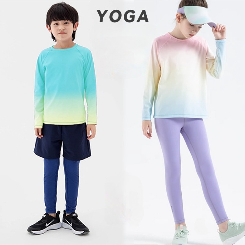 Children's Yoga Shirts Long Sl - Yoga Fitness Girl ulasan dan harga