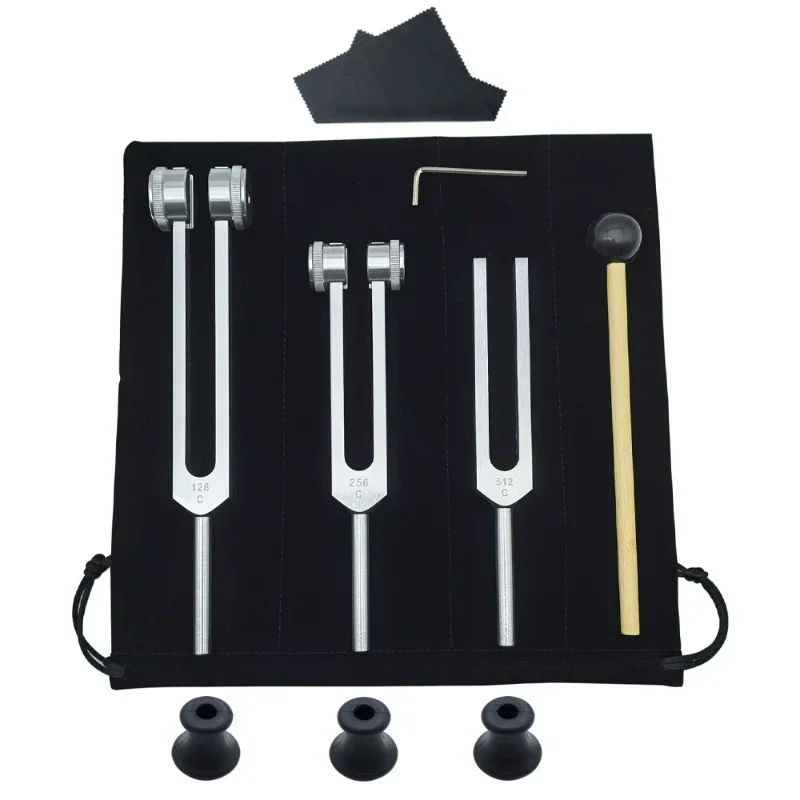 3PCS Tuning Fork Set 128 256 5 - Yoga Y Fitness ulasan dan harga