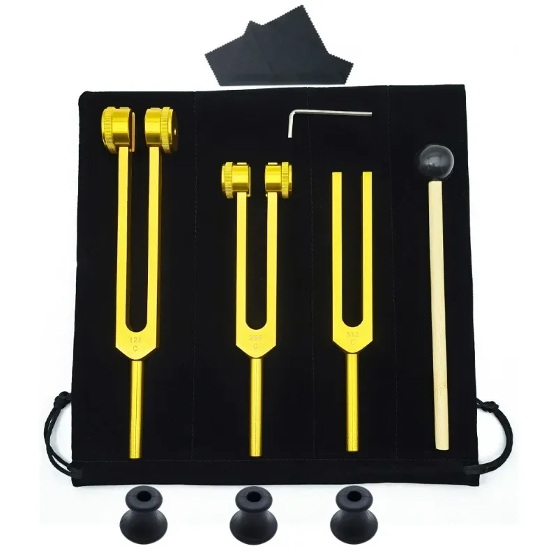 3PCS Tuning Fork Set 128 256 5 - Yoga Y Fitness ulasan dan harga