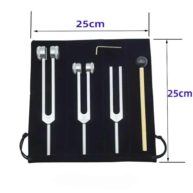 3PCS Tuning Fork Set 128 256 5 - Yoga Y Fitness ulasan dan harga