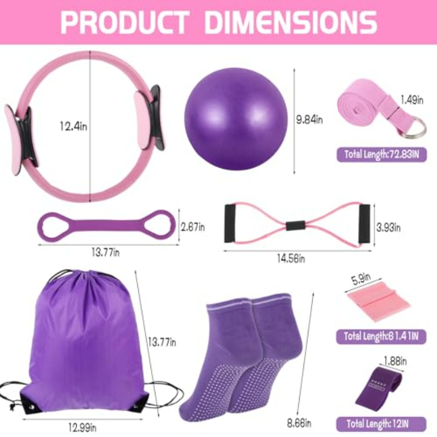 21 Pcs Pilates Ring Circle Set - Pilates Ring Circle ulasan dan harga