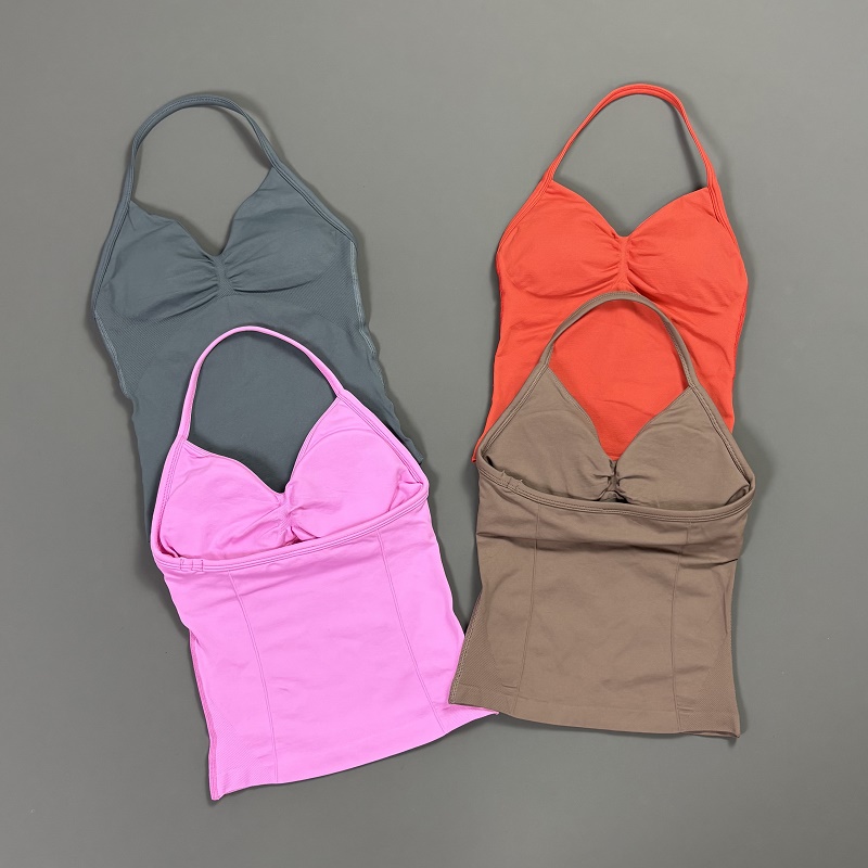 Sports Tank Top Women Halter V - Yoga Fitness Tapis ulasan dan harga