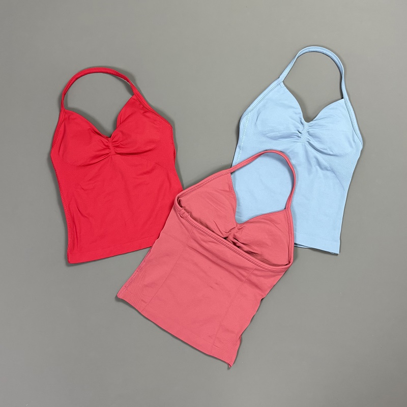 Sports Tank Top Women Halter V - Yoga Fitness Tapis ulasan dan harga