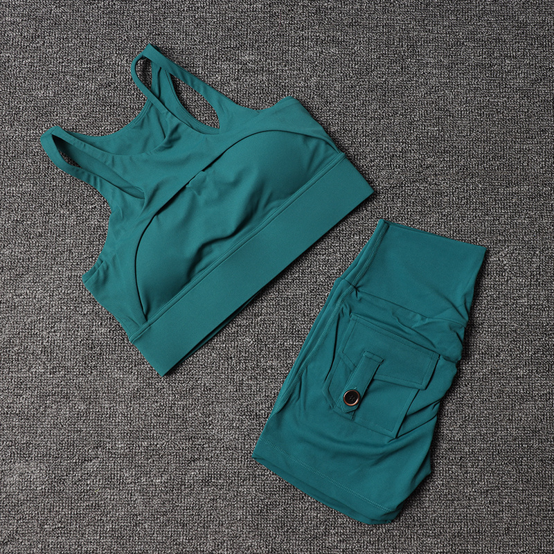 Fitness Shorts Yoga Sets Women - Yoga Y Fitness ulasan dan harga