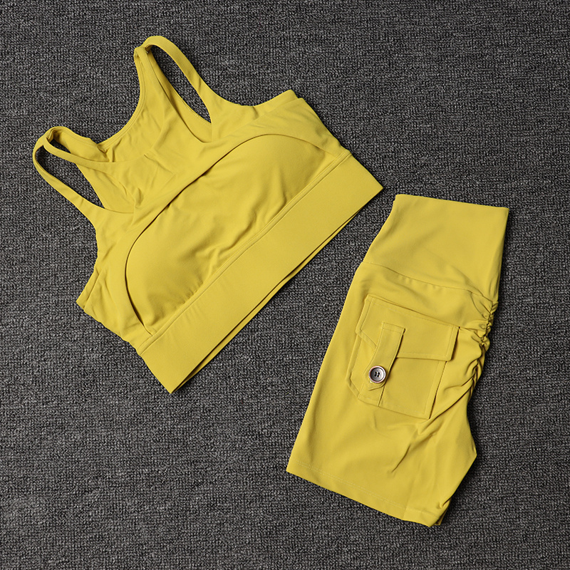 Fitness Shorts Yoga Sets Women - Yoga Y Fitness ulasan dan harga