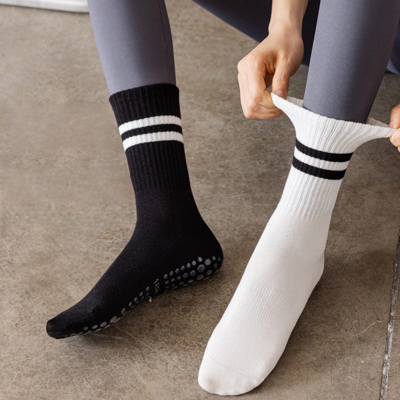 Women Non Slip Yoga Socks, Gri - Yoga Y Fitness ulasan dan harga