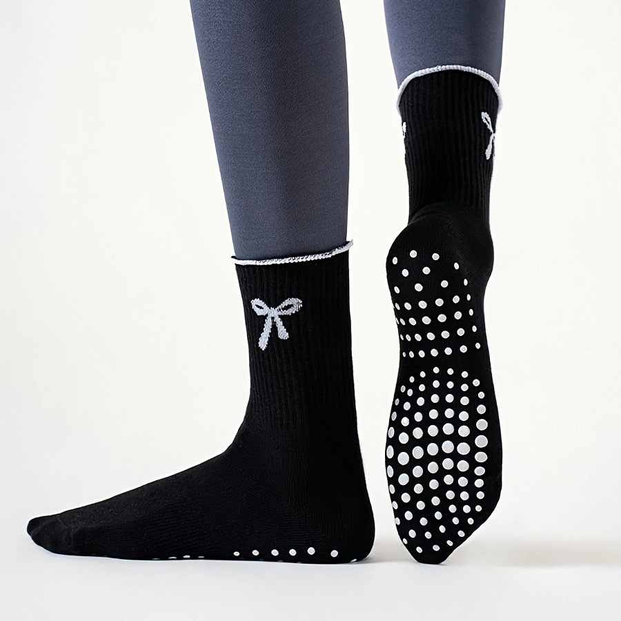 Black long tube sports socks w - Yoga Fitness Youtube ulasan dan harga