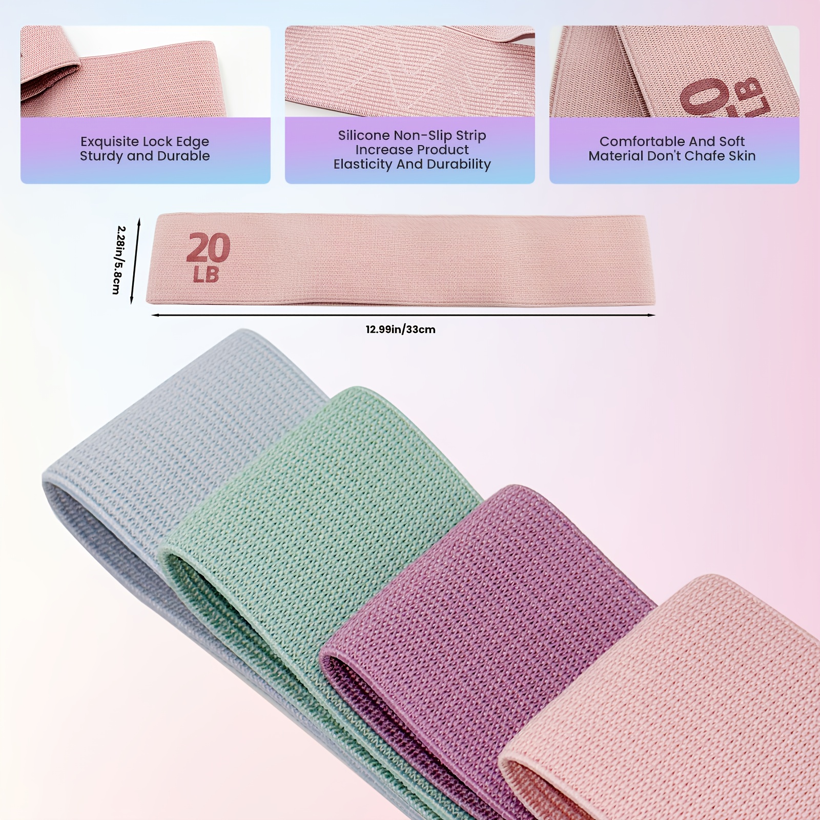 1Pc/4Pcs Fitness Resistance Ba - Yoga Fitness Rooms ulasan dan harga