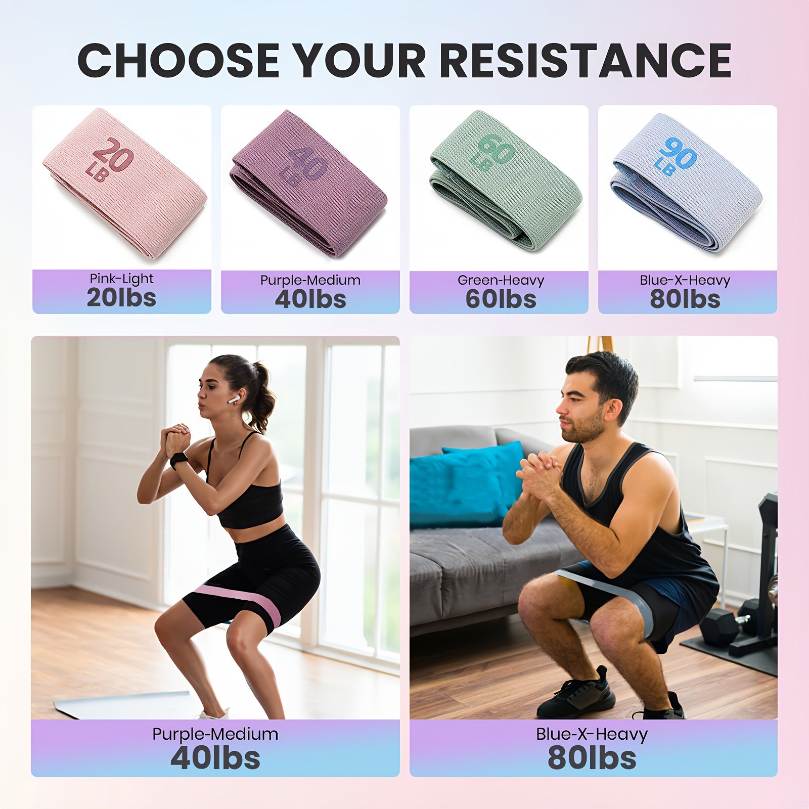 1Pc/4Pcs Fitness Resistance Ba - Yoga Fitness Rooms ulasan dan harga