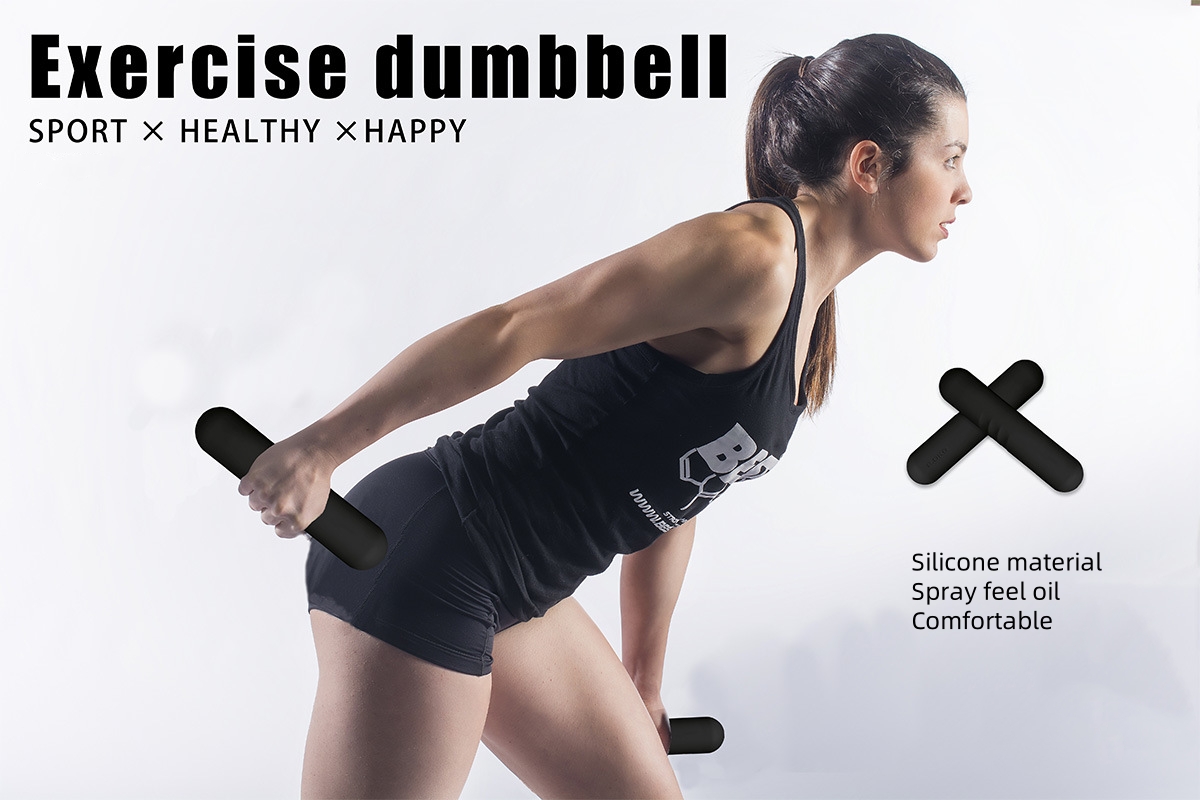 Barbell Bar Beam Silicone Dumb - Yoga Fitness Bar ulasan dan harga