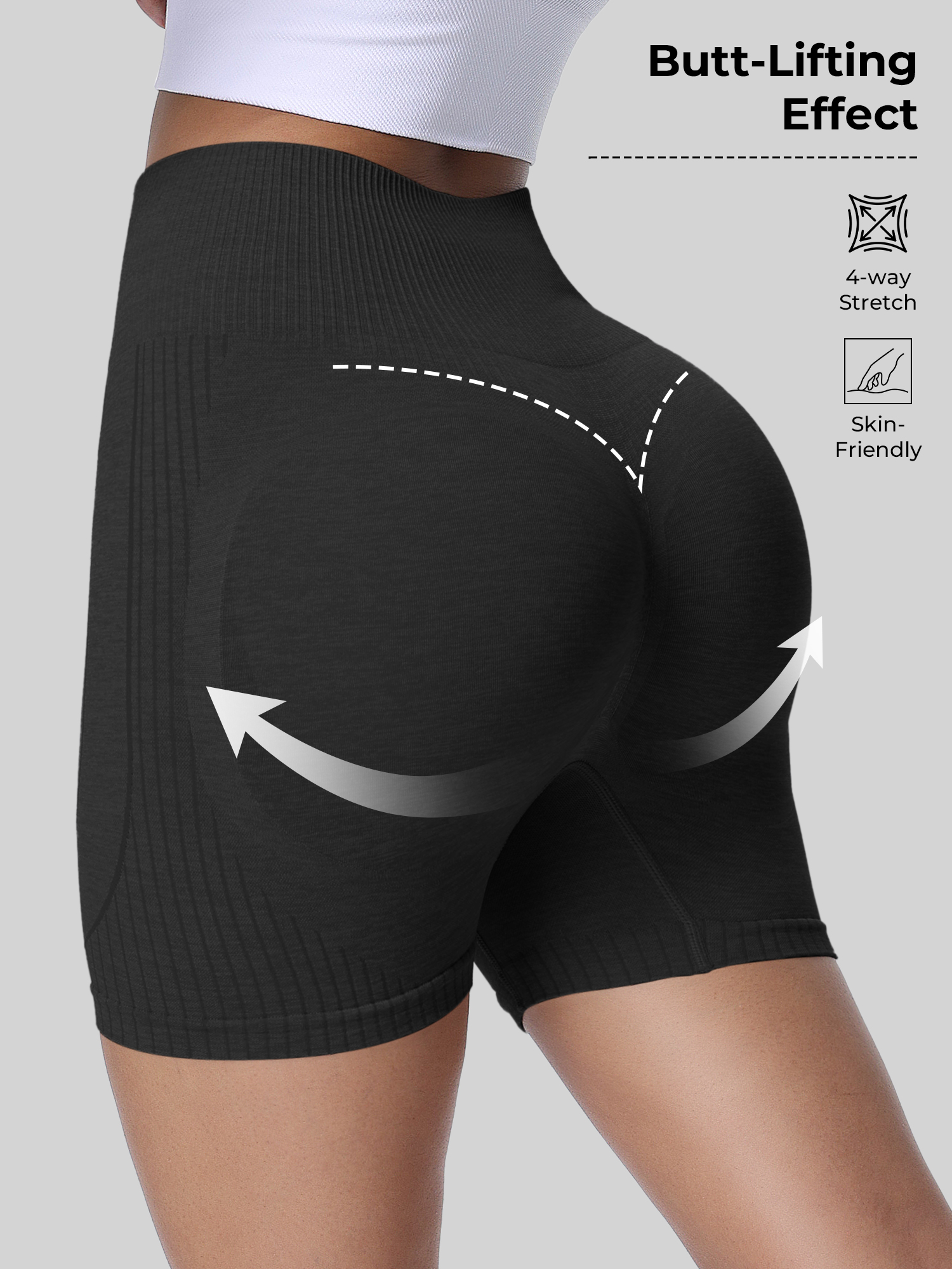 High Waist Elastic Yoga Shorts - Yoga Fitness Gear ulasan dan harga