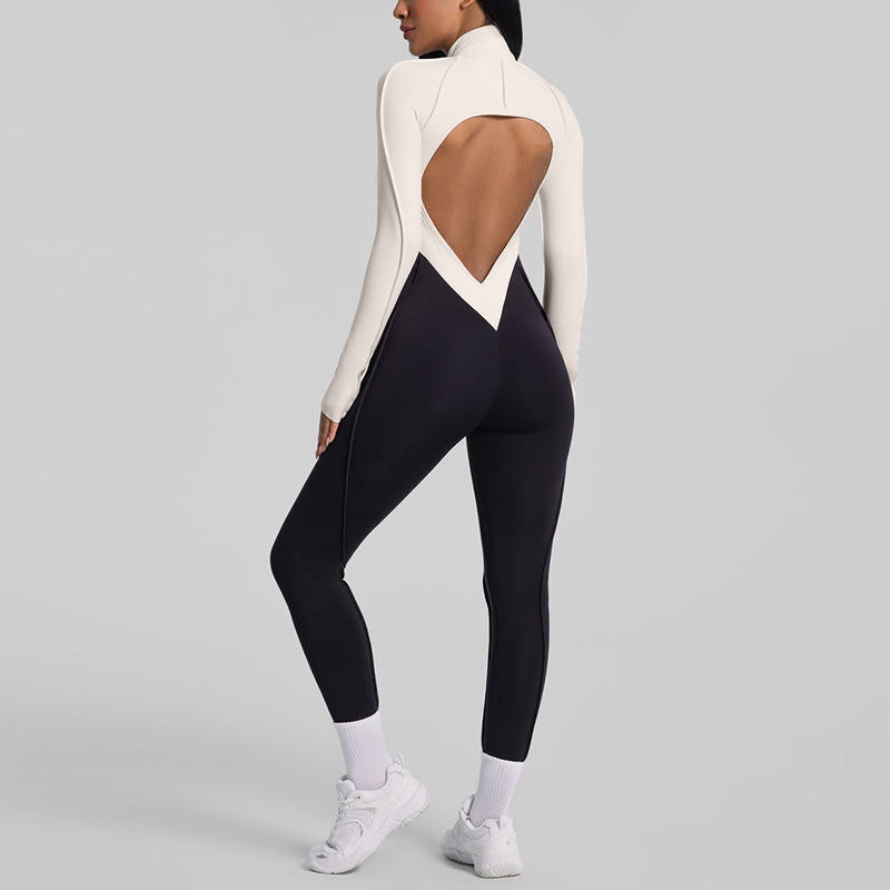Sanding Yoga Jumpsuit Hollow-O - Yoga Fitness Girl ulasan dan harga