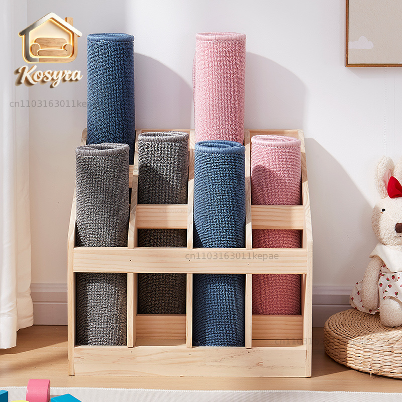 Solid Wood Floor Storage Rack  - Yoga Fitness Gear ulasan dan harga