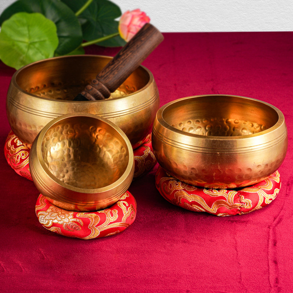 Tibetan Singing Bowl Set Uniqu - Yoga Y Fitness ulasan dan harga