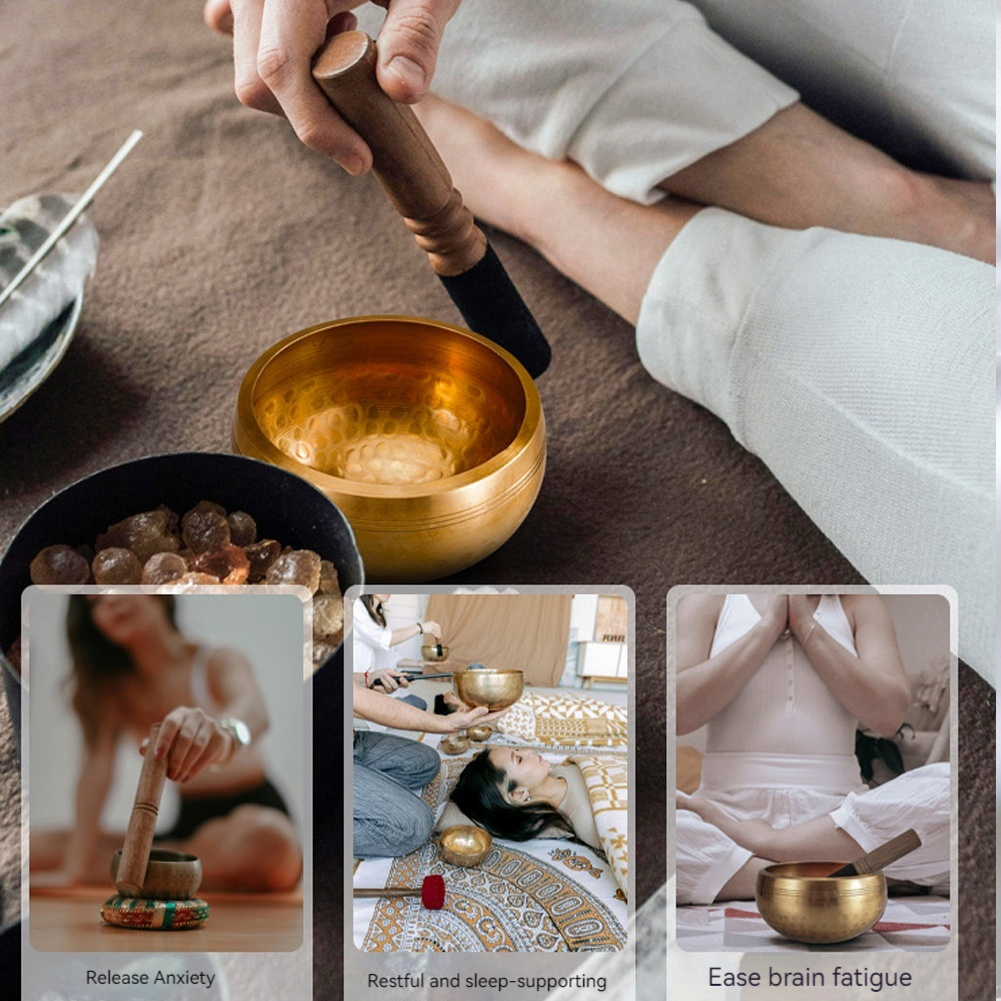 Tibetan Singing Bowl Set Uniqu - Yoga Y Fitness ulasan dan harga