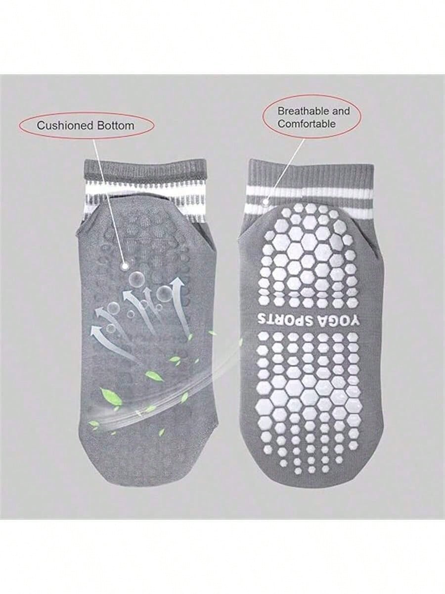 5 Pairs Women Double Stripe No - Yoga Fitness Women ulasan dan harga