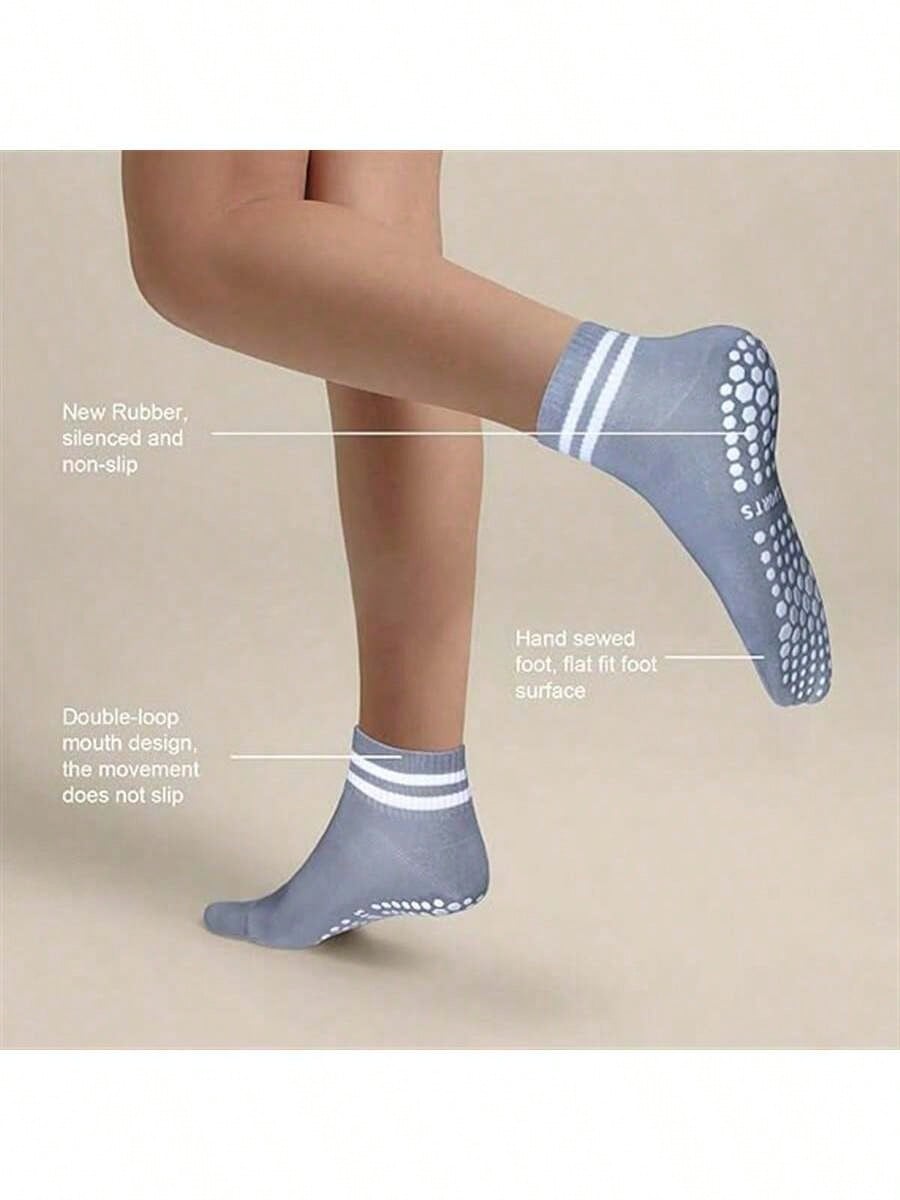 5 Pairs Women Double Stripe No - Yoga Fitness Women ulasan dan harga