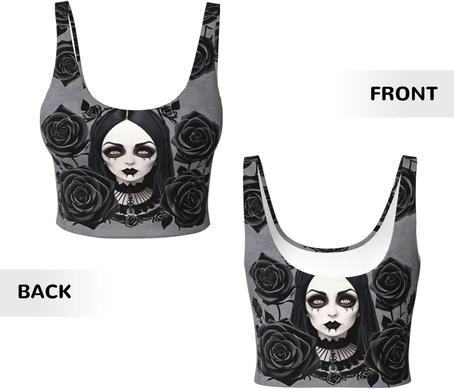 gothic black roses Printed Wom - Yoga Fitness Women ulasan dan harga