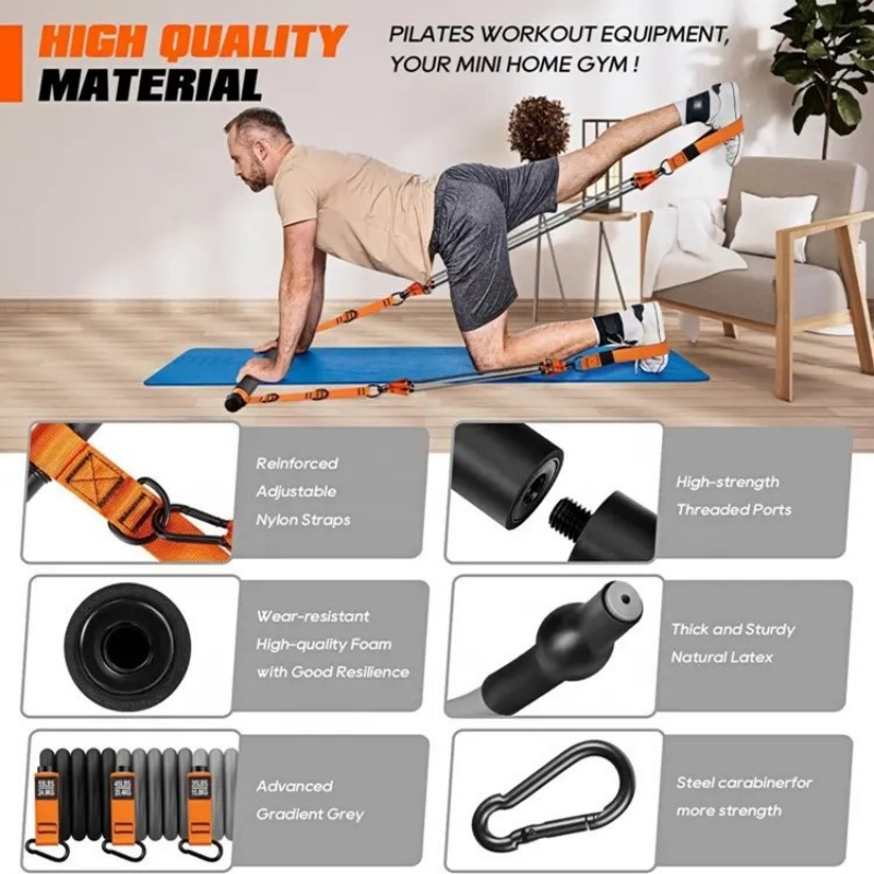 Resistance Band Home Pilates S - Yoga Fitness Bar ulasan dan harga