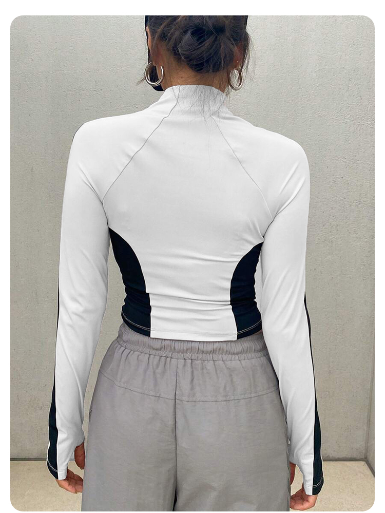 Yoga Clothes Stand Up Collar J - Yoga Fitness Women ulasan dan harga