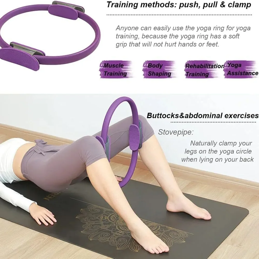 1Pcs Yoga Pilates Ring Non-sli - Yoga Fitness Ring ulasan dan harga