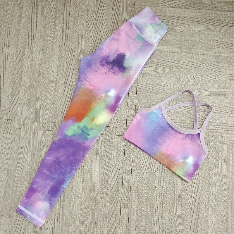 2025 Girls 2pc Yoga Outfit Set - Yoga Fitness Girl ulasan dan harga