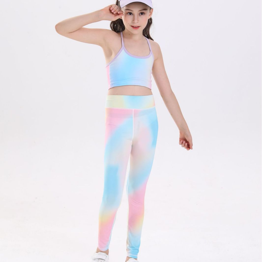 2025 Girls 2pc Yoga Outfit Set - Yoga Fitness Girl ulasan dan harga