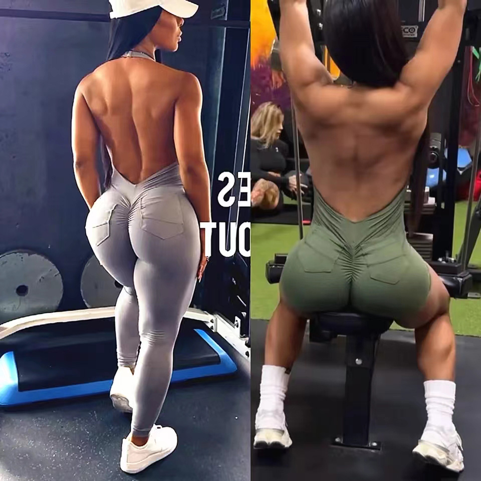 Pad Halter V Scrunch Romper Wo - Yoga Fitness Tapis ulasan dan harga