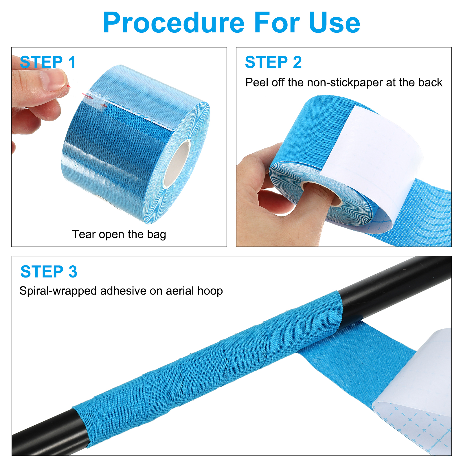 5cm Aerial Hoop Tape Athletic  - Yoga Fitness Ring ulasan dan harga
