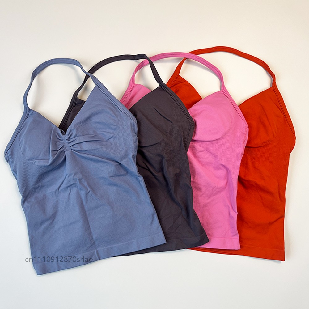 Women's Seamless Halter Strapp - Yoga Fitness Tapis ulasan dan harga