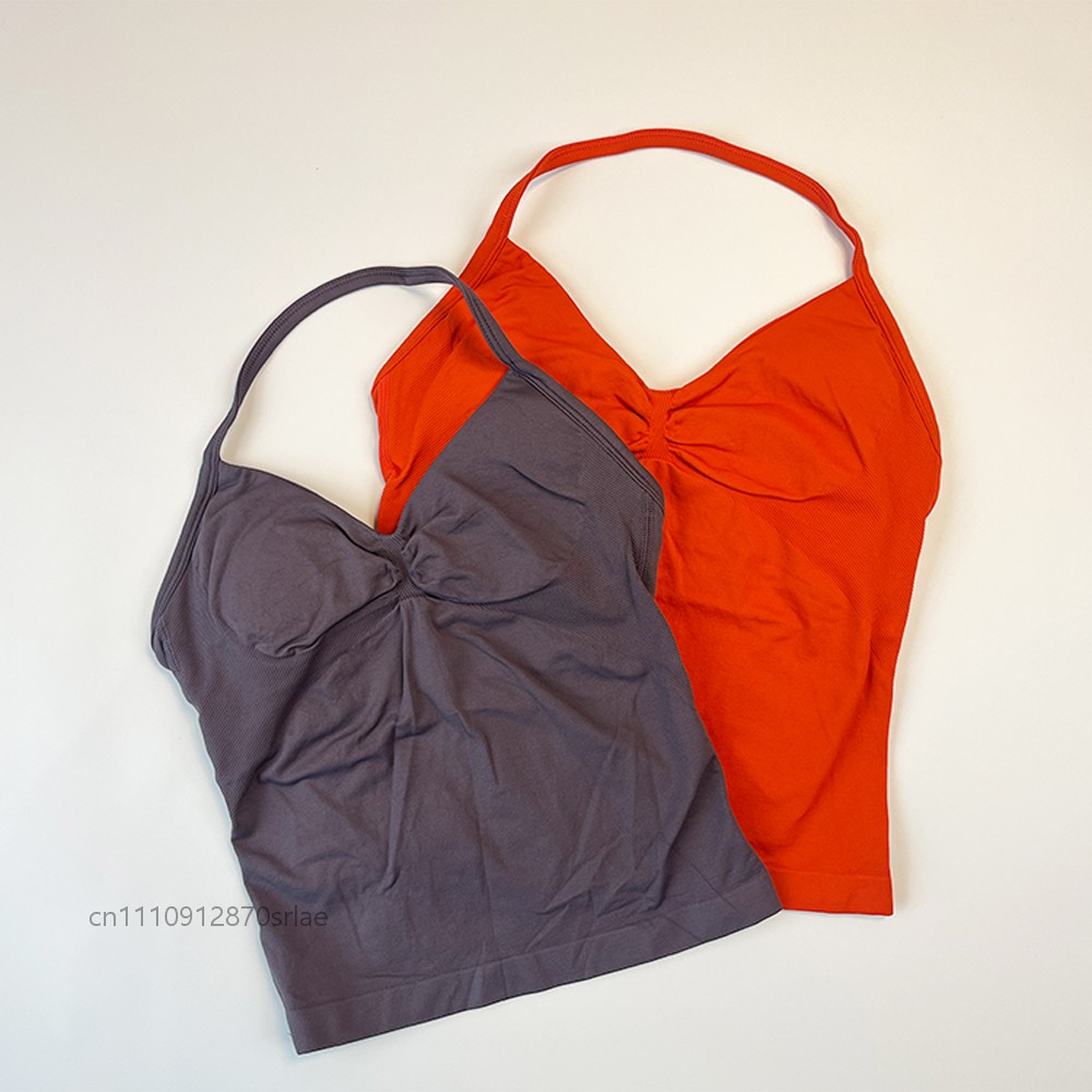 Women's Seamless Halter Strapp - Yoga Fitness Tapis ulasan dan harga