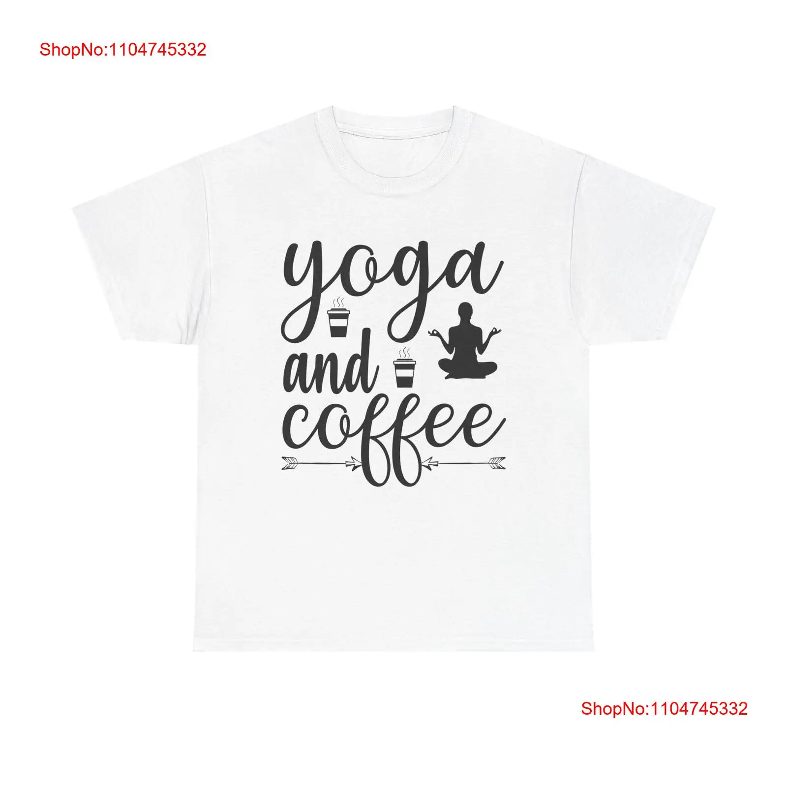 Yoga and Coffee T Shirt zen me - Zen Yoga Fitness ulasan dan harga