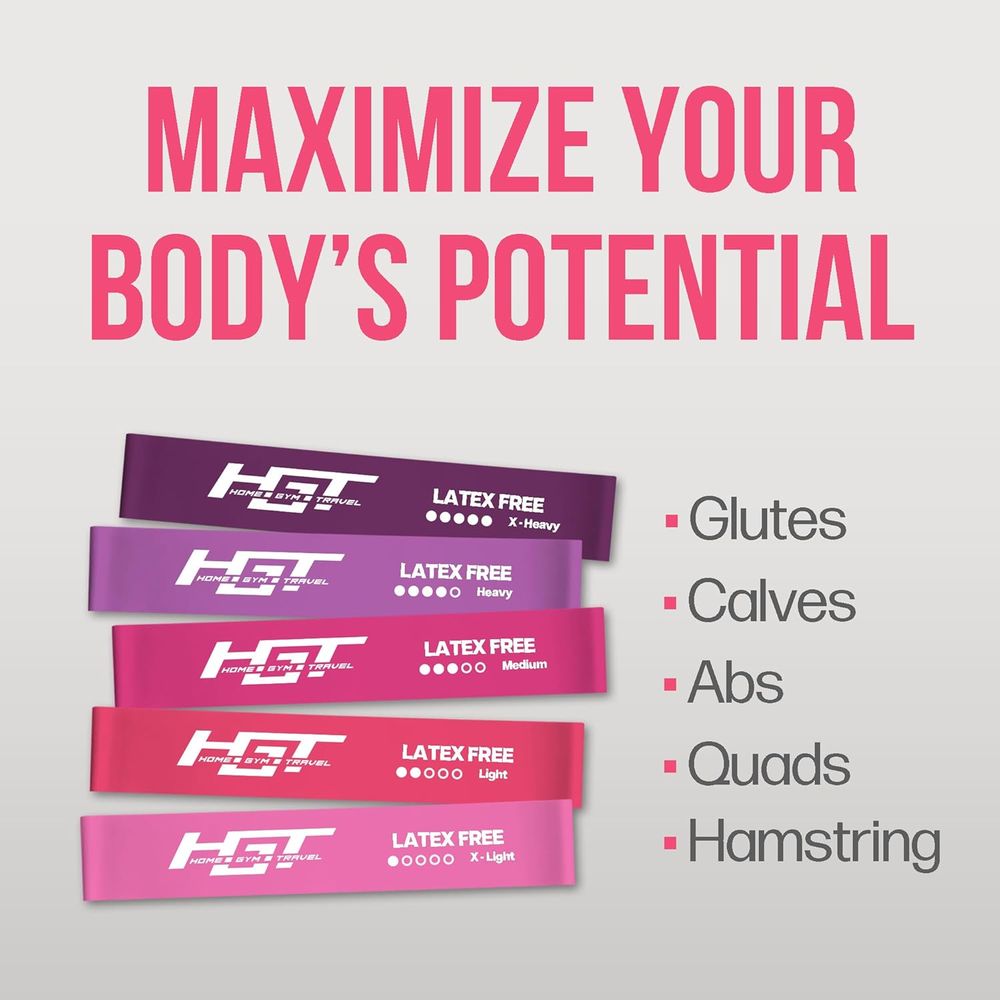 Resilient Booty Bands - Latex- - Yoga Fitness Resiliation ulasan dan harga
