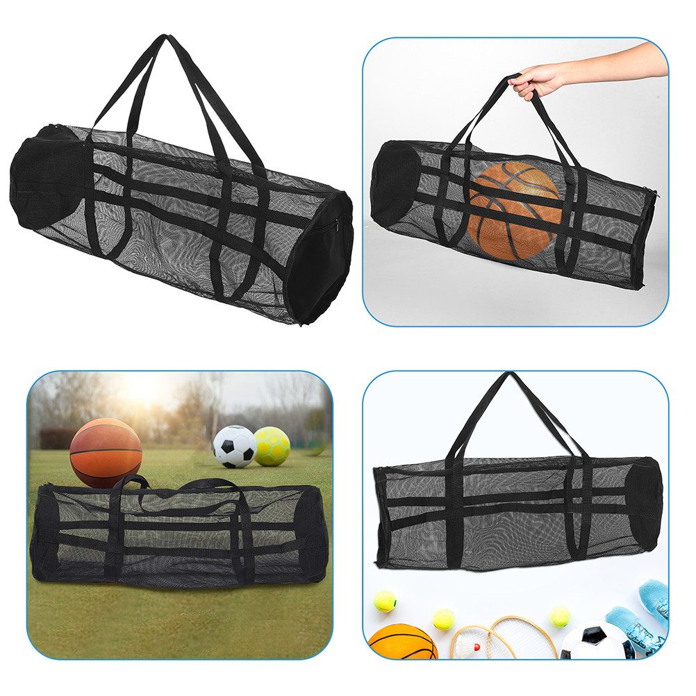 Large Sports Ball Bag Mesh Des - Yoga Fitness Gear ulasan dan harga