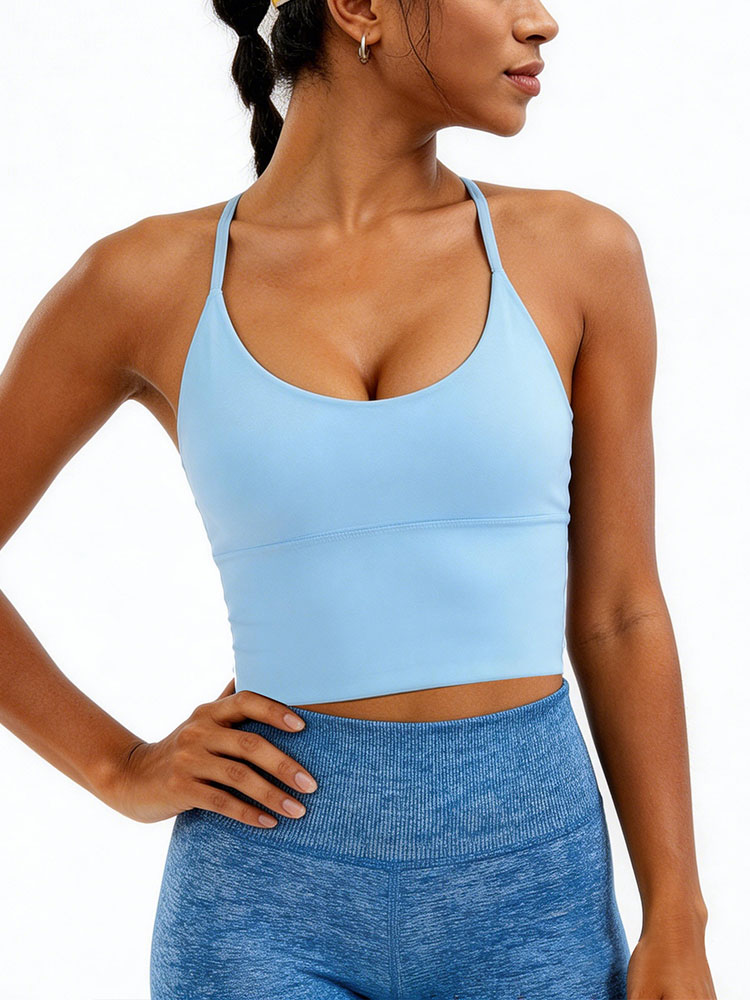 Solid Color Women’s Sports Bra - Yoga Y Fitness ulasan dan harga