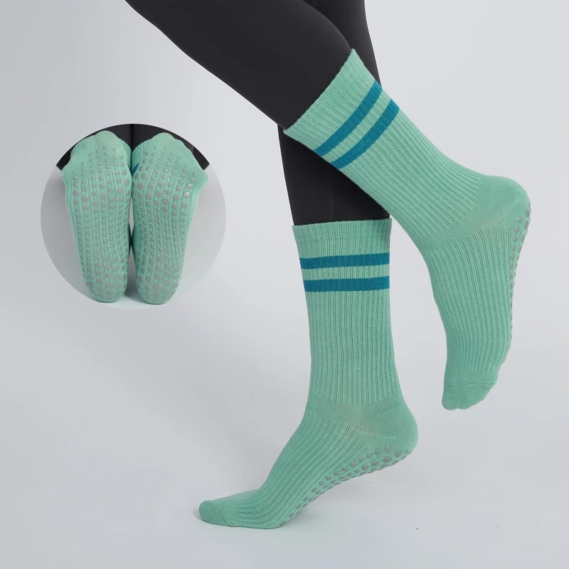 Mid-tube Women Pilates Socks B - Yoga Fitness Youtube ulasan dan harga