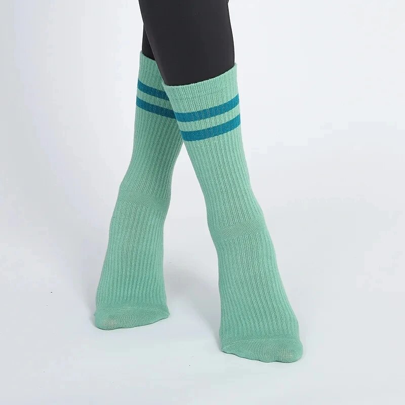Mid-tube Women Pilates Socks B - Yoga Fitness Youtube ulasan dan harga