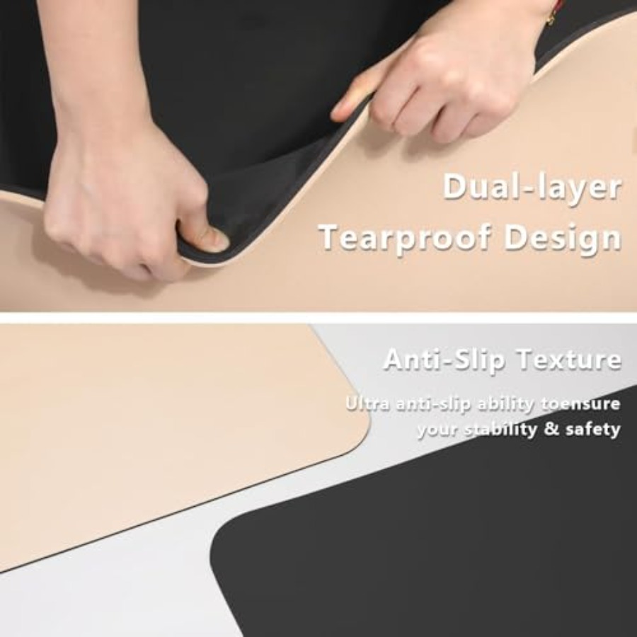 Wide Yoga Mat-80cm Non Slip Ex - Yoga Fitness Resiliation ulasan dan harga