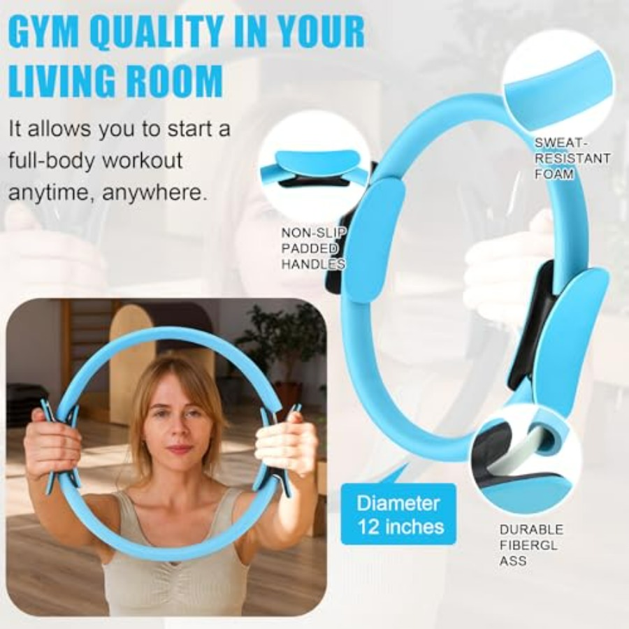 10 Pcs Pilates Ring Blocks Set - Pilates Ring Circle ulasan dan harga