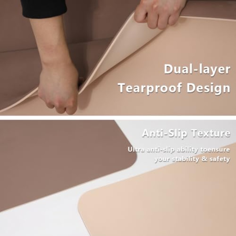 Wide Yoga Mat 80cm Non Slip Ex - Yoga Fitness Resiliation ulasan dan harga