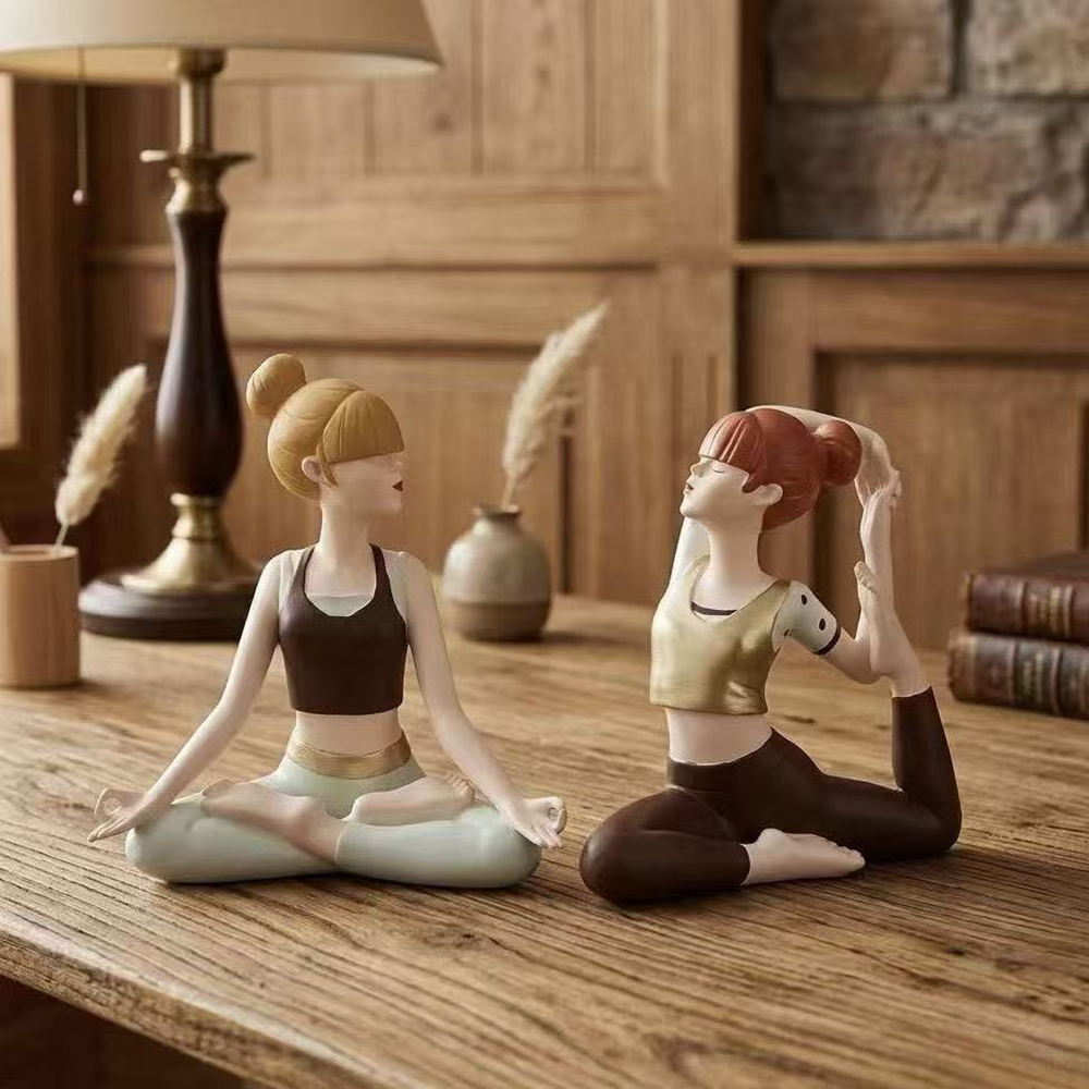 Yoga Girl Statue, Sandstone Te - Zen Yoga Fitness ulasan dan harga